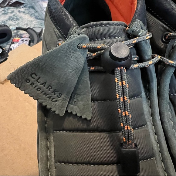 Clarks Wallabee Olive Green Quilted Boots - size 11 - Picture 4 of 5